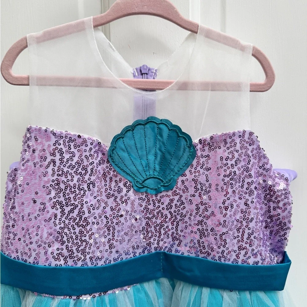 NWOT CUSTOM MADE Girls Size 6 Ariel Little Mermaid Inspire Costume Pretend Dress